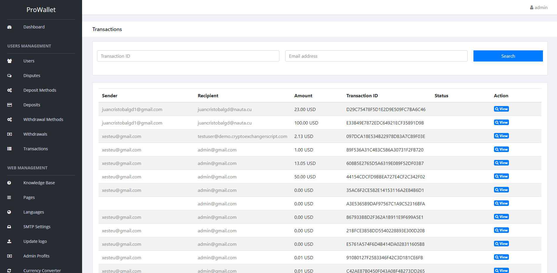 ProWallet v2.0在线钱包系统_虚拟币钱包_电子钱包