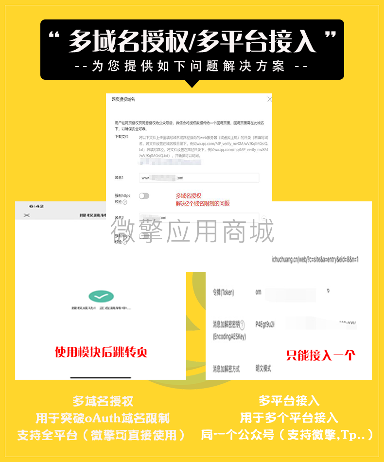 多域名授权基础版 1.2.2 多平台接入 多域名授权基础版 1.2.2 多平台接入