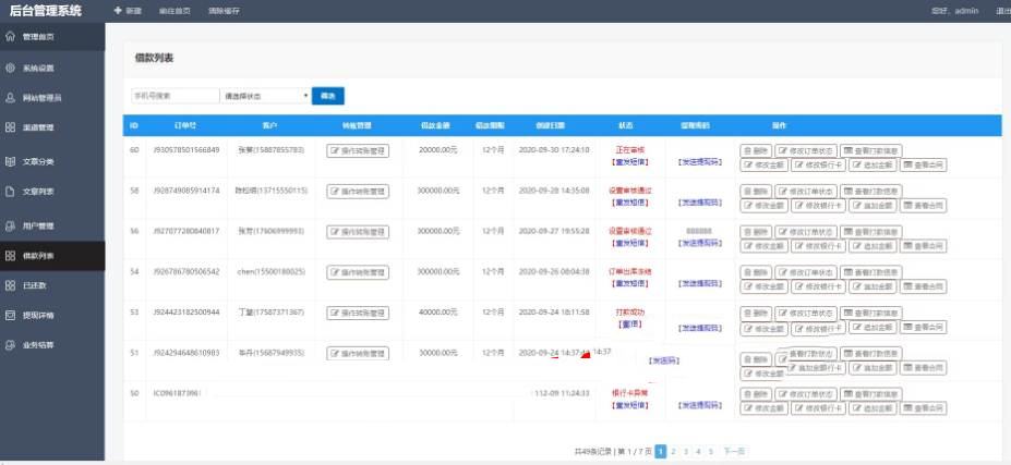 运营级二开小贷平台源码+完美运行